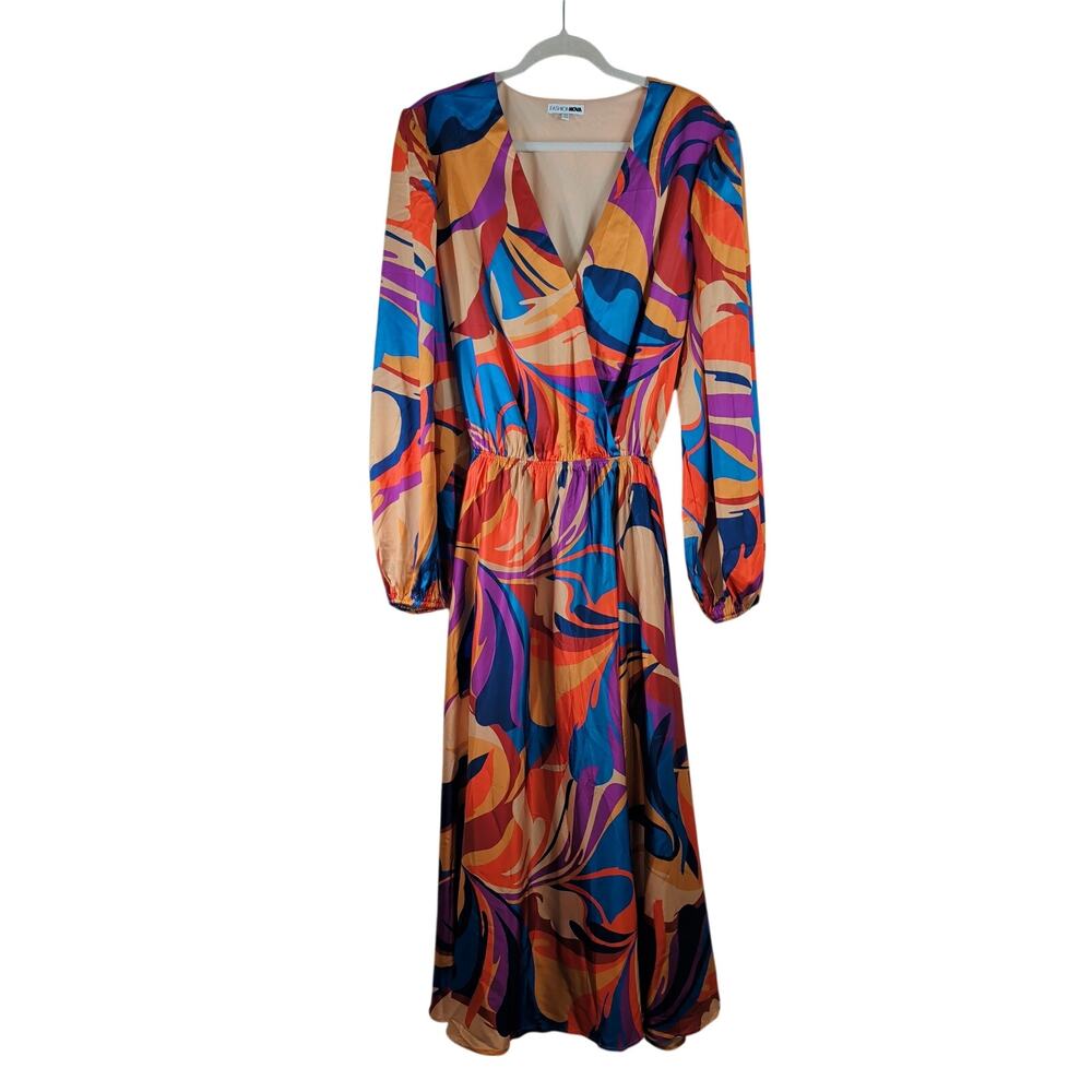 Fashion Nova Colorful Maxi Dress, Size 2XL